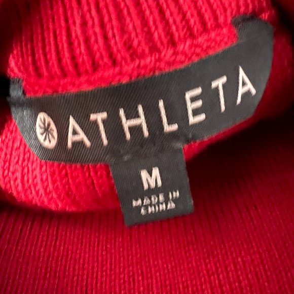 Athleta rmedium red turtle neck sweater - Picture 6 of 6